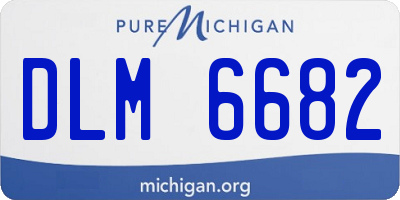 MI license plate DLM6682