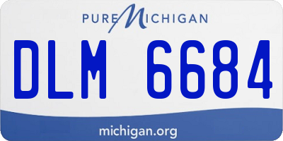 MI license plate DLM6684