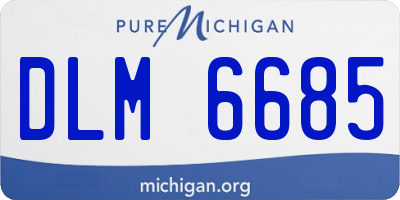 MI license plate DLM6685