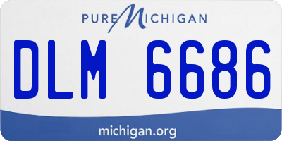 MI license plate DLM6686