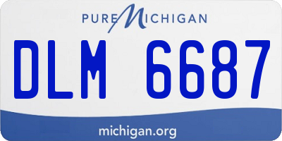 MI license plate DLM6687