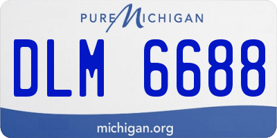 MI license plate DLM6688