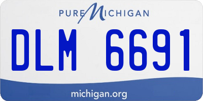 MI license plate DLM6691