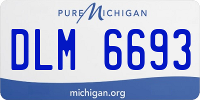 MI license plate DLM6693