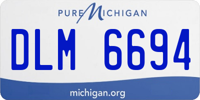 MI license plate DLM6694