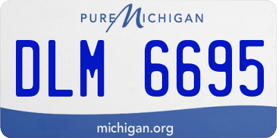 MI license plate DLM6695