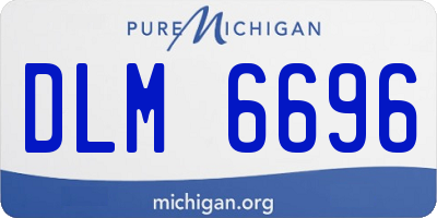 MI license plate DLM6696
