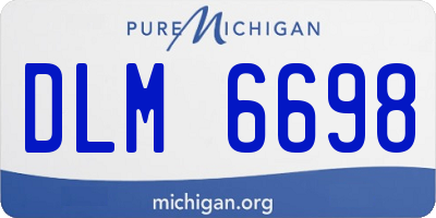 MI license plate DLM6698