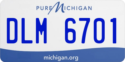 MI license plate DLM6701