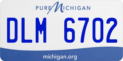 MI license plate DLM6702
