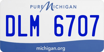 MI license plate DLM6707