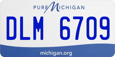 MI license plate DLM6709