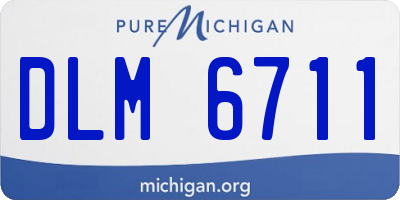 MI license plate DLM6711