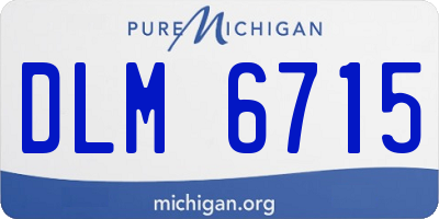 MI license plate DLM6715