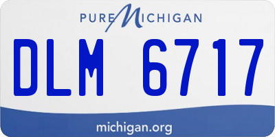 MI license plate DLM6717