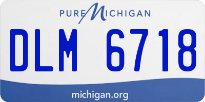 MI license plate DLM6718