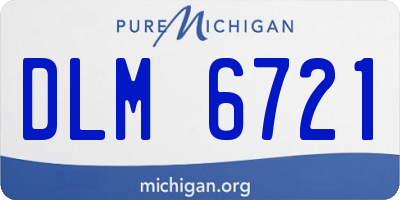 MI license plate DLM6721