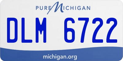 MI license plate DLM6722
