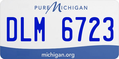 MI license plate DLM6723