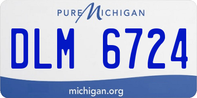 MI license plate DLM6724