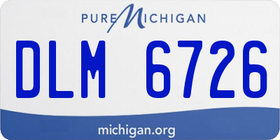 MI license plate DLM6726