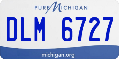 MI license plate DLM6727