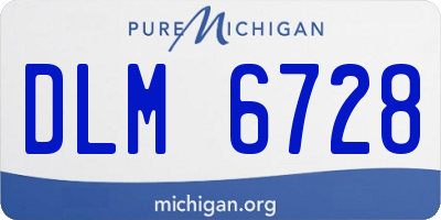 MI license plate DLM6728