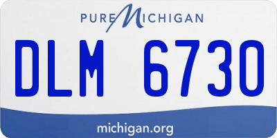 MI license plate DLM6730