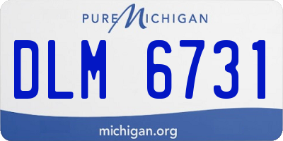 MI license plate DLM6731