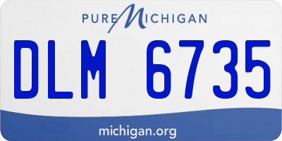 MI license plate DLM6735