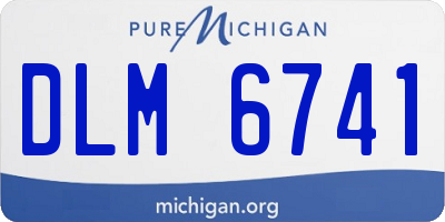 MI license plate DLM6741