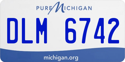 MI license plate DLM6742