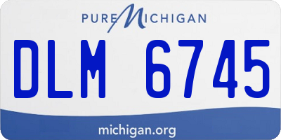 MI license plate DLM6745