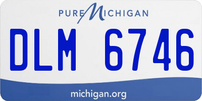 MI license plate DLM6746