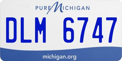 MI license plate DLM6747