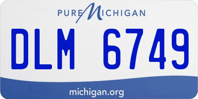 MI license plate DLM6749