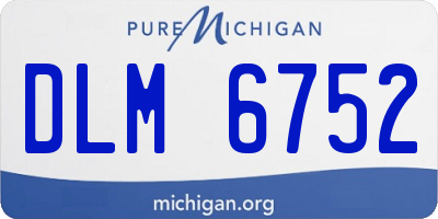 MI license plate DLM6752