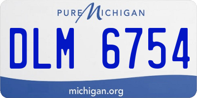 MI license plate DLM6754