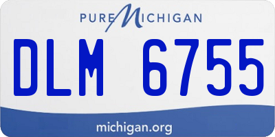 MI license plate DLM6755