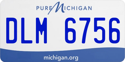 MI license plate DLM6756