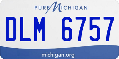 MI license plate DLM6757