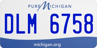 MI license plate DLM6758