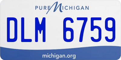 MI license plate DLM6759