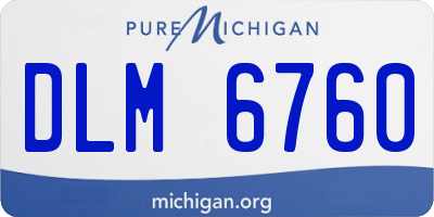 MI license plate DLM6760