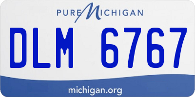MI license plate DLM6767