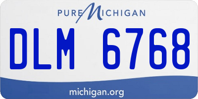 MI license plate DLM6768