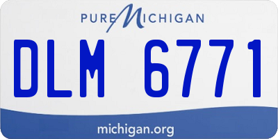 MI license plate DLM6771