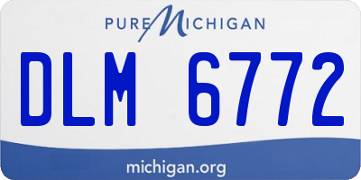 MI license plate DLM6772