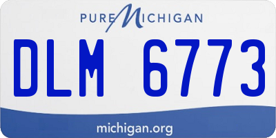MI license plate DLM6773