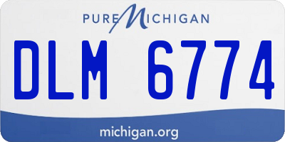 MI license plate DLM6774